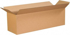 Made in USA - 10" Wide x 28" Long x 10" High Rectangle Corrugated Shipping Box - 1 Wall, Kraft (Color), 65 Lb Capacity - Makers Industrial Supply