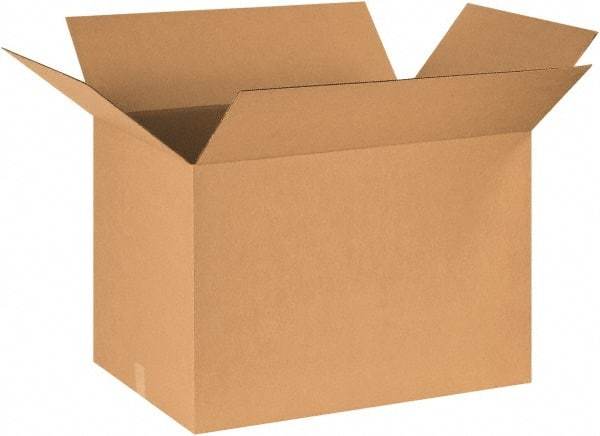 Made in USA - 20" Wide x 28" Long x 20" High Rectangle Corrugated Shipping Box - 1 Wall, Kraft (Color), 65 Lb Capacity - Makers Industrial Supply