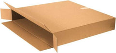 Made in USA - 8" Wide x 38" Long x 26" High Rectangle Moving Boxes - 1 Wall, Kraft (Color), 100 Lb Capacity - Makers Industrial Supply