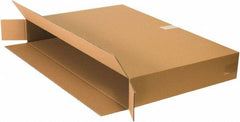 Made in USA - 5" Wide x 36" Long x 24" High Rectangle Corrugated Shipping Box - 1 Wall, Kraft (Color), 65 Lb Capacity - Makers Industrial Supply