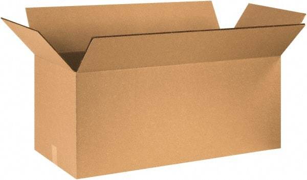 Made in USA - 16" Wide x 36" Long x 16" High Rectangle Heavy Duty Corrugated Box - 2 Walls, Kraft (Color), 100 Lb Capacity - Makers Industrial Supply