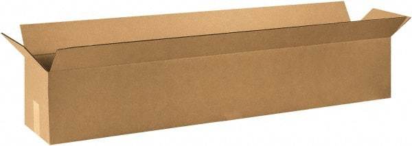 Made in USA - 10" Wide x 48" Long x 10" High Rectangle Corrugated Shipping Box - 1 Wall, Kraft (Color), 65 Lb Capacity - Makers Industrial Supply