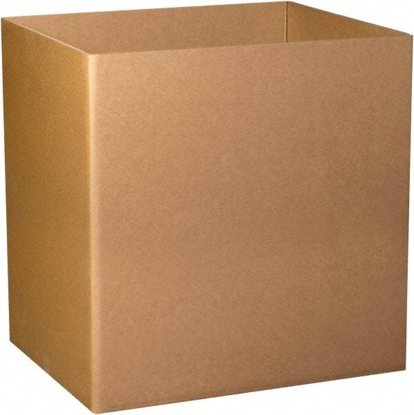 Made in USA - 40" Wide x 48" Long x 24" High Rectangle Heavy Duty Corrugated Box - 3 Walls, Kraft (Color), 280 Lb Capacity - Makers Industrial Supply