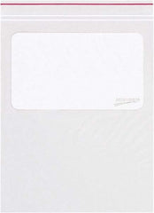 Minigrip - 3 x 5", 2 mil Minigrip White Block Reclosable Polybags - Clear - Makers Industrial Supply