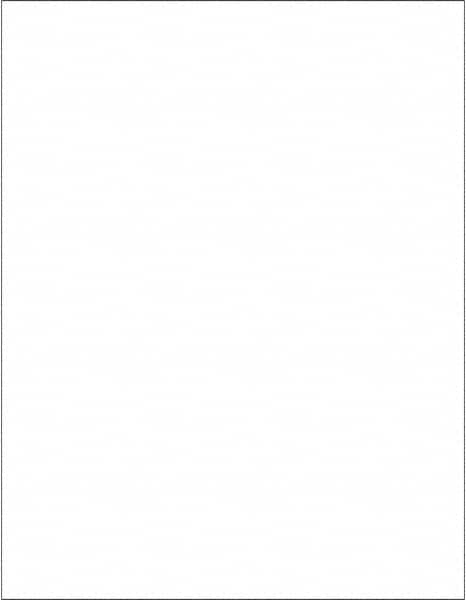 Tape Logic - 11" Long, Gloss White Paper Laser Label - For Laser Printers - Makers Industrial Supply