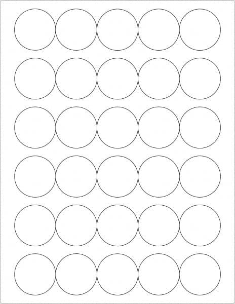 Tape Logic - 1-1/2" Long, White Paper Laser Label - For Laser Printers - Makers Industrial Supply