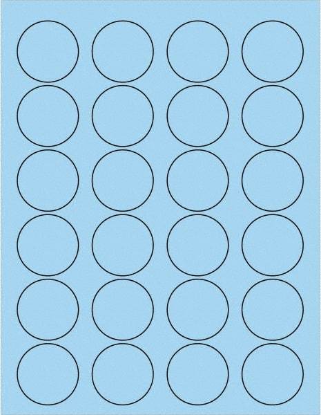 Tape Logic - 1-5/8" Long, Pastel Blue Paper Laser Label - For Laser Printers - Makers Industrial Supply