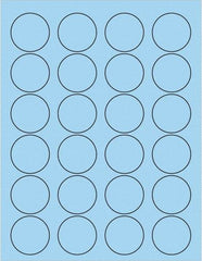 Tape Logic - 1-5/8" Long, Pastel Blue Paper Laser Label - For Laser Printers - Makers Industrial Supply