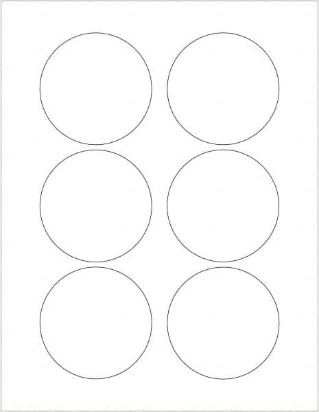 Tape Logic - 3" Long, White Paper Laser Label - For Laser Printers - Makers Industrial Supply