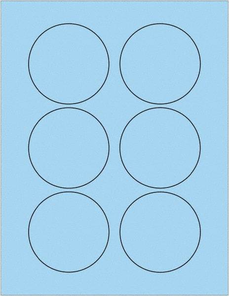 Tape Logic - 3" Long, Pastel Blue Paper Laser Label - For Laser Printers - Makers Industrial Supply