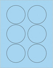 Tape Logic - 3" Long, Pastel Blue Paper Laser Label - For Laser Printers - Makers Industrial Supply