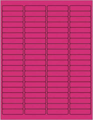 Tape Logic - 1/2" Long, Fluorescent Pink Paper Laser Label - For Laser Printers - Makers Industrial Supply