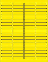 Tape Logic - 1/2" Long, Fluorescent Yellow Paper Laser Label - For Laser Printers - Makers Industrial Supply