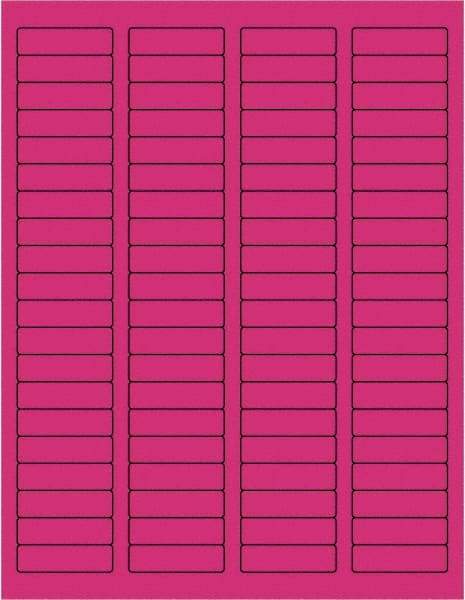 Tape Logic - 1-3/4" Long, Fluorescent Pink Paper Laser Label - For Laser Printers - Makers Industrial Supply