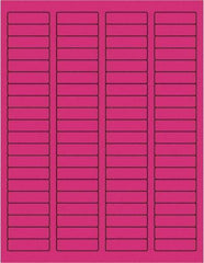 Tape Logic - 1-3/4" Long, Fluorescent Pink Paper Laser Label - For Laser Printers - Makers Industrial Supply