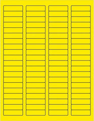 Tape Logic - 1-3/4" Long, Fluorescent Yellow Paper Laser Label - For Laser Printers - Makers Industrial Supply