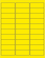 Tape Logic - 2-5/8" Long, Fluorescent Yellow Paper Laser Label - For Laser Printers - Makers Industrial Supply