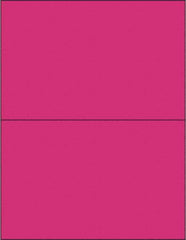 Tape Logic - 8-1/2" Long, Fluorescent Pink Paper Laser Label - For Laser Printers - Makers Industrial Supply