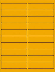 Tape Logic - 4" Long, Fluorescent Orange Paper Laser Label - For Laser Printers - Makers Industrial Supply