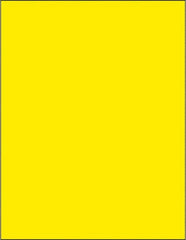 Tape Logic - 11" Long, Fluorescent Yellow Paper Laser Label - For Laser Printers - Makers Industrial Supply