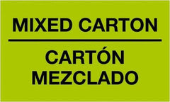 Tape Logic - 5" Long, Fluorescent Green Paper Shipping Label - For Multi-Use - Makers Industrial Supply