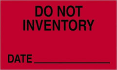 Tape Logic - 5" Long, Fluorescent Red Paper Shipping Label - For Multi-Use - Makers Industrial Supply