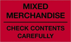 Tape Logic - 5" Long, Fluorescent Red Paper Shipping Label - For Multi-Use - Makers Industrial Supply