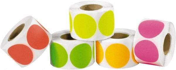 Tape Logic - 1" Long, Assorted Paper Inventory Labels - For Multi-Use - Makers Industrial Supply