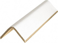 Made in USA - 36" Long x 2-1/2" Wide x 2-1/2" High Edge Guard - White, Case - Makers Industrial Supply