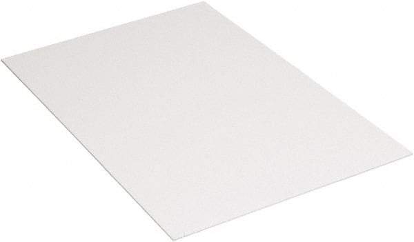 Made in USA - 18" Long x 24" Wide Corrugated Sheet - White - Makers Industrial Supply