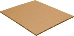 Made in USA - 1/2" High x 40" Long x 48" Wide Honeycomb Sheet - Kraft - Makers Industrial Supply