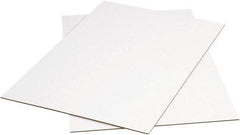 Made in USA - 36" Long x 24" Wide Corrugated Sheet - White - Makers Industrial Supply