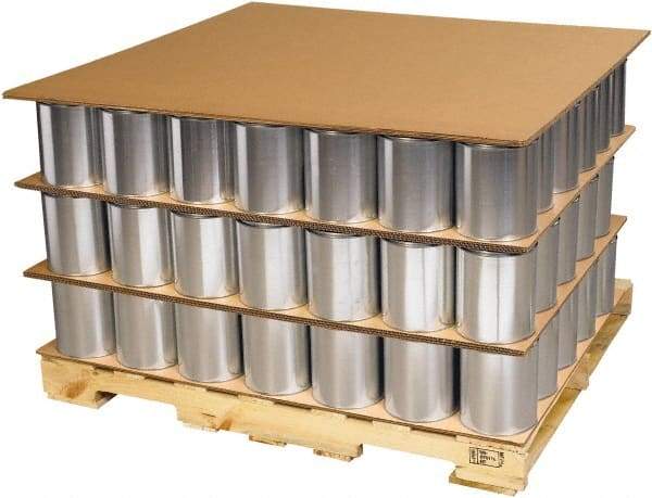 Made in USA - 96" Long x 48" Wide Triple Wall Corrugated Sheet - Kraft - Makers Industrial Supply