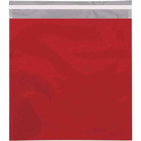 Value Collection - 13" Long x 10-3/4" Wide Peel-Off Self-Seal Metallic Mailer - Red - Makers Industrial Supply