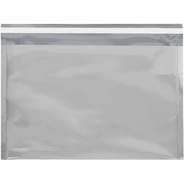 Value Collection - 12-3/4" Long x 9-1/2" Wide Peel-Off Self-Seal Metallic Mailer - Silver - Makers Industrial Supply