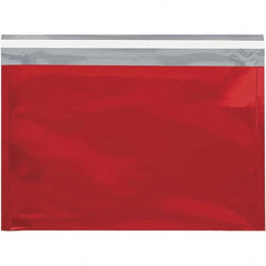 Value Collection - 12-3/4" Long x 9-1/2" Wide Peel-Off Self-Seal Metallic Mailer - Red - Makers Industrial Supply