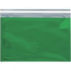 Value Collection - 12-3/4" Long x 9-1/2" Wide Peel-Off Self-Seal Metallic Mailer - Green - Makers Industrial Supply