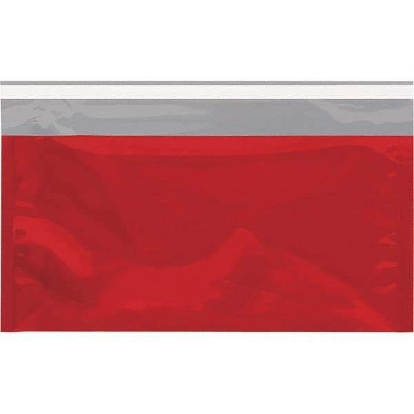 Value Collection - 10-1/4" Long x 6-1/4" Wide Peel-Off Self-Seal Metallic Mailer - Red - Makers Industrial Supply