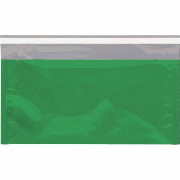 Value Collection - 10-1/4" Long x 6-1/4" Wide Peel-Off Self-Seal Metallic Mailer - Green - Makers Industrial Supply