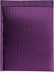 Made in USA - 17-1/2" Long x 16" Wide Peel-Off Self-Seal Bubble Mailer - Purple - Makers Industrial Supply