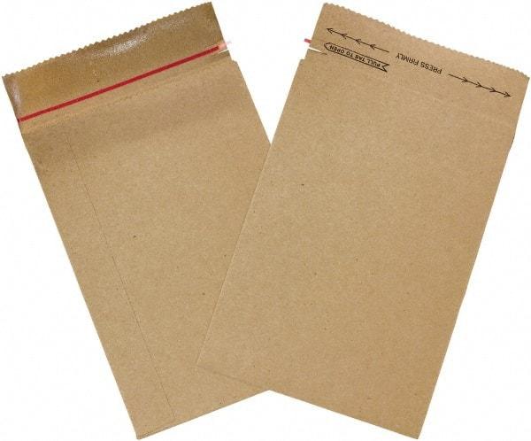 Made in USA - 10-1/2" Long x 7-1/4" Wide Self Seal Jiffy Rigi Bag Mailer - Kraft - Makers Industrial Supply