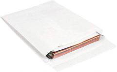 Made in USA - 16" Long x 12" Wide Peel-Off Self-Seal Expandable Envelope - White - Makers Industrial Supply