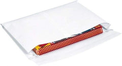 Made in USA - 15" Long x 10" Wide Peel-Off Self-Seal Expandable Envelope - White - Makers Industrial Supply