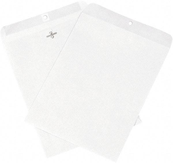 Made in USA - 12" Long x 9" Wide Clasp Envelope - White - Makers Industrial Supply