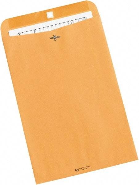 Made in USA - 15" Long x 10" Wide Clasp Envelope - Kraft - Makers Industrial Supply