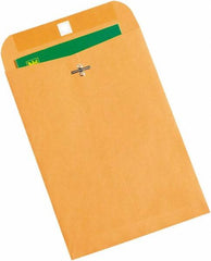 Made in USA - 10" Long x 7" Wide Clasp Brown Kraft Envelope - Kraft - Makers Industrial Supply