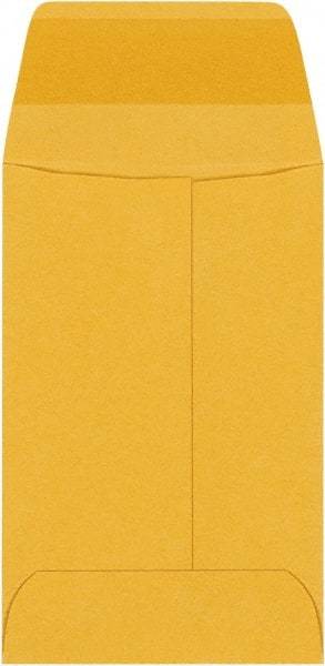 Made in USA - 3-1/2" Long x 2-1/4" Wide Gummed Flap Brown Kraft Envelope - Kraft - Makers Industrial Supply