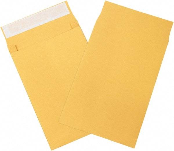 Made in USA - 13" Long x 10" Wide Peel-Off Self-Seal Natural Kraft Envelope - Kraft - Makers Industrial Supply