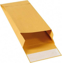 Made in USA - 11" Long x 5" Wide Peel-Off Self-Seal Natural Kraft Envelope - Kraft - Makers Industrial Supply