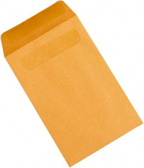 Made in USA - 9" Long x 6" Wide Self Seal Natural Kraft Envelope - Kraft - Makers Industrial Supply